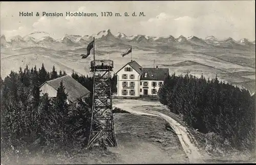 Ak Badenweiler am Schwarzwald, Hotel und Pension Hochblauen