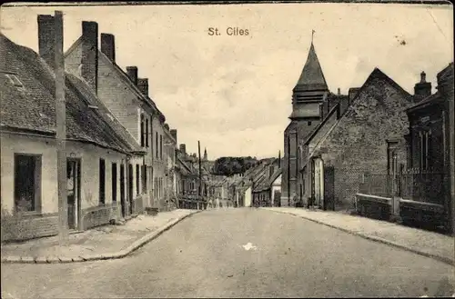 Ak Saint Ciles Frankreich, Straßenpartie