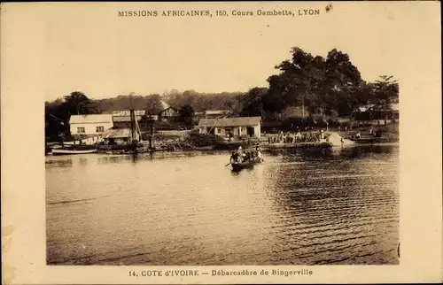 Ak Côte d’Ivoire Elfenbeinküste, Débarcadère de Bingerville