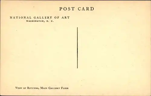 Ak Washington DC USA, National Gallery of Art, Rotunda