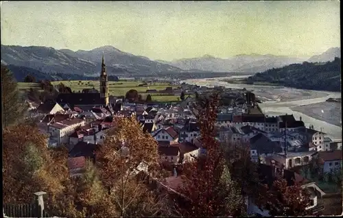 Ak Bad Tölz im Isartal Oberbayern, Gesamtansicht