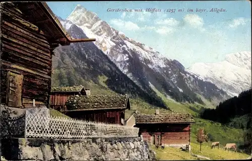 Ak Oberstdorf im Oberallgäu, Gerstruben mit Höffals