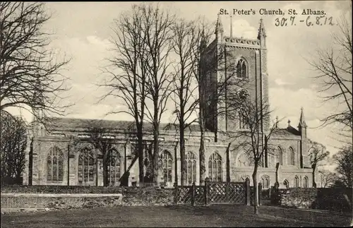 Ak St Albans Hertfordshire England, St. Peter's Church
