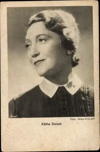 Ak Schauspielerin Käthe Dorsch, Portrait, Ross Verlag