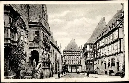 Ak Halberstadt in Sachsen Anhalt, Rathaus, Credit Verein