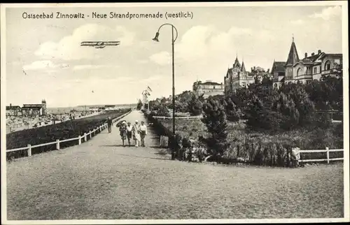 Ak Ostseebad Zinnowitz auf Usedom, Neue Strandpromenade