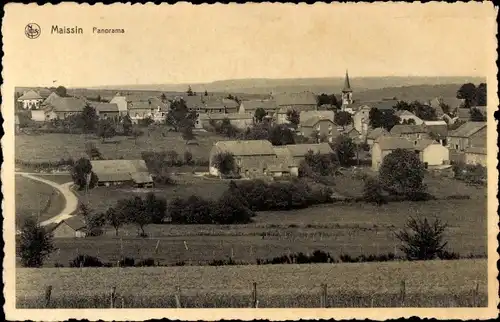 Ak Maissin Wallonien Luxemburg, Panorama vom Ort