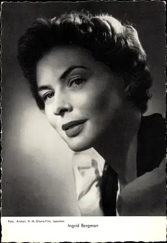 Ak Schauspielerin Ingrid Bergman, Portrait