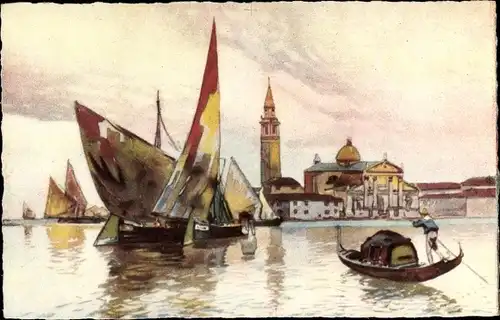 Künstler Ak Venedig Veneto, Insel San Giorgio Maggiore