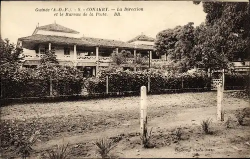 Ak Konakry Conakry Guinea, La Direction et le Bureau de la Poste