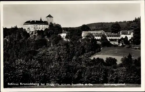 Ak Gloggnitz in Niederösterreich, Schloss Kranichberg, Gasthof