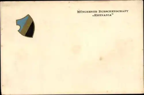 Studentika Ak München, Münchener Burschenschaft Rhenania