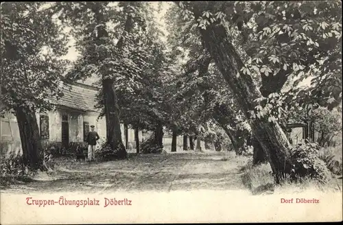 Ak Dallgow Döberitz im Havelland, Dorf Döberitz, Truppenübungsplatz