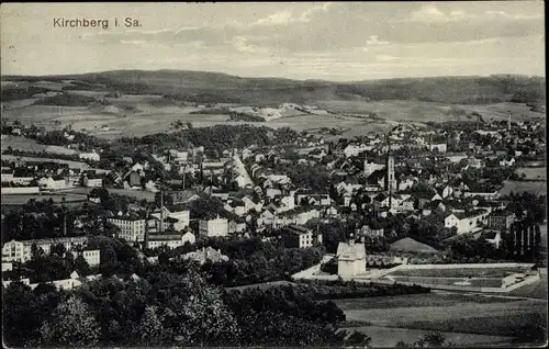 Ak Kirchberg in Sachsen, Panoramablick auf die Stadt