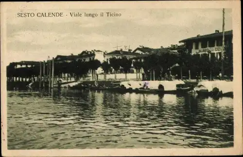 Ak Sesto Calende Lombardia, Viale lungo el Ticino