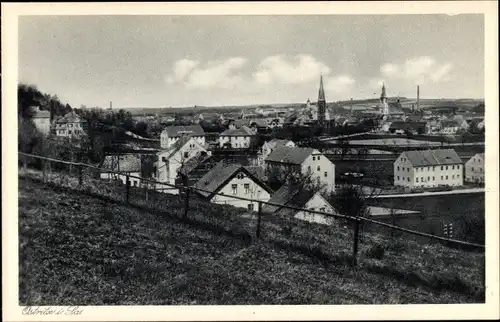 Ak Ostritz in der Oberlausitz, Panorama vom Ort