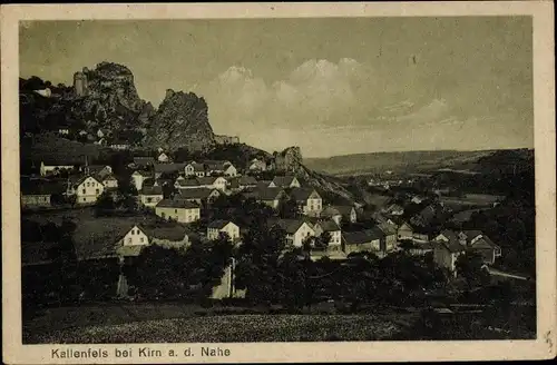 Ak Kallenfels Kirn an der Nahe, Gesamtansicht, Felsen