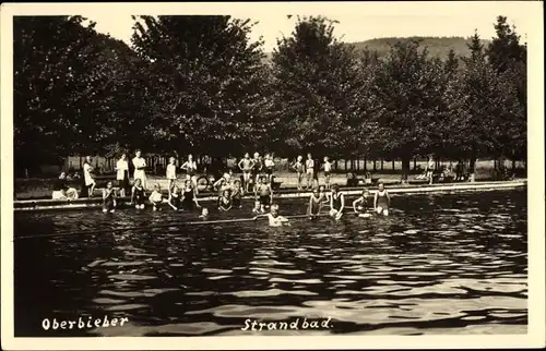 Foto Ak Oberbieber Neuwied in Rheinland Pfalz, Strandbad, Kinder