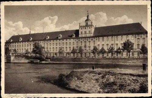 Ak Wrocław Breslau Schlesien, Universität