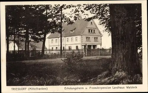 Ak Triesdorf Weidenbach Mittelfranken, Erholungsheim, Fremdenpension Landhaus Waldeck