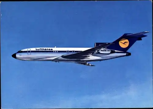 Ak Deutsches Passagierflugzeug Lufthansa Boeing 727 Europa Jet