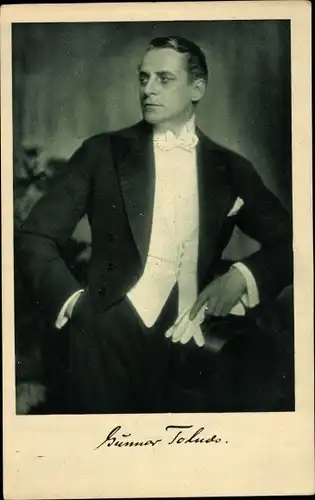 Ak Schauspieler Gunnar Tolnæs, Portrait