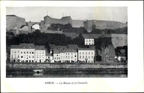 Ak Namur Wallonien, La Meuse et la Citadelle