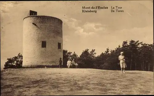 Ak Mont de l'Enclus Kluisberg Limburg Flandern, La Tour, De Toren