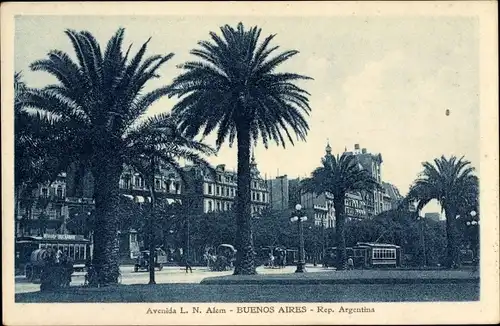 Ak Buenos Aires Argentinien, Avenida L. N. Alem