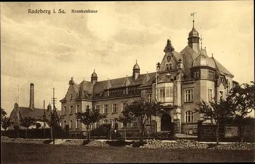 Ak Radeberg in Sachsen, Krankenhaus