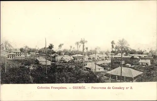 Ak Konakry Conakry Guinea, Blick über die Dächer der Stadt
