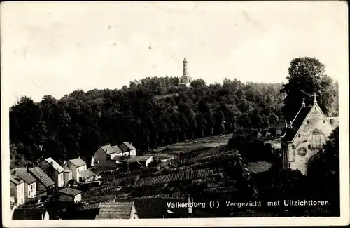 Ak Valkenburg Limburg Niederlande, Vergezicht met Uitzichttoren