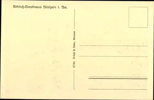 Ak Stolpen in Sachsen, Schloss, Koselturm, Seigerturm, Siebenspitzenturm