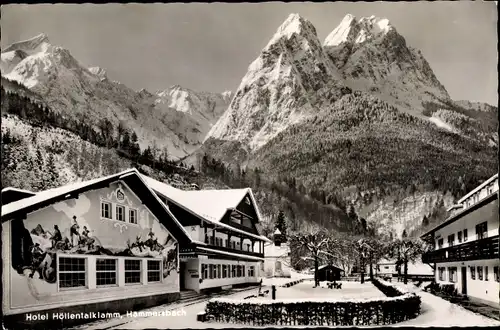 Ak Grainau in Oberbayern, Hotel Höllentalklamm, Hammersbach