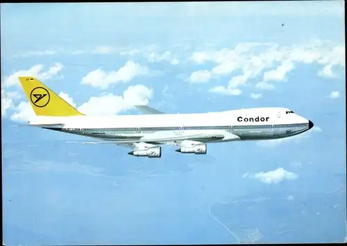 Ak Deutsches Passagierflugzeug Condor Jumbo Jet Boeing 747