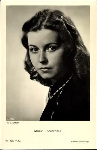 Ak Schauspielerin Maria Landrock, Portrait