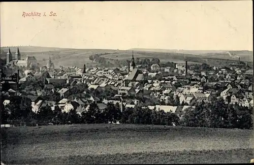 Ak Rochlitz an der Mulde, Panorama