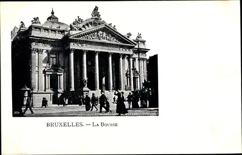 Ak Bruxelles Brüssel, La Bourse, Extérieur