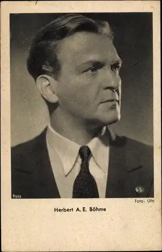 Ak Schauspieler Herbert A. E. Böhme, Portrait, Ross Verlag