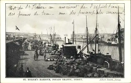 Ak Saint Helier Jersey Kanalinseln, Harbour, Potato Traffic