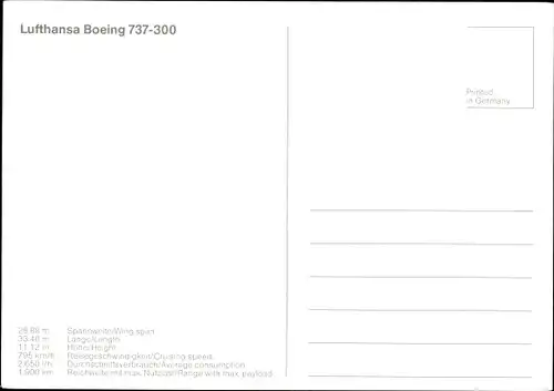 Ak Lufthansa Boeing 737 300, D ABXT, Passagierflugzeug