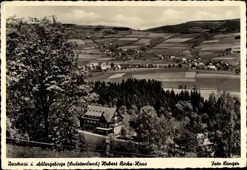 Ak Deštné v Orlických horách Deschnei im Adlergebirge Königgrätz, Hubert Birke Haus