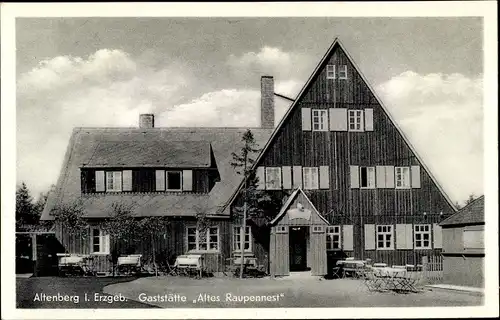 Ak Altenberg im Osterzgebirge, Gaststätte Altes Raupennest