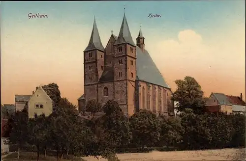 Ak Geithain in Sachsen, Stadtkirche St. Nikolai