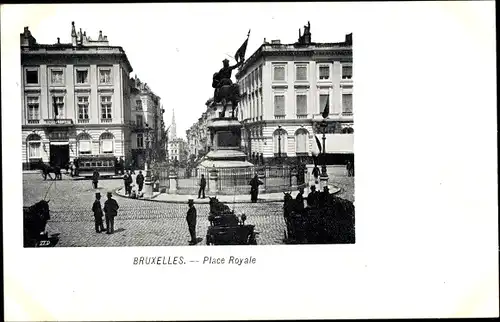 Ak Bruxelles Brüssel, Place Royale