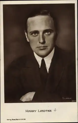 Ak Schauspieler Harry Liedtke, Portrait, Anzug