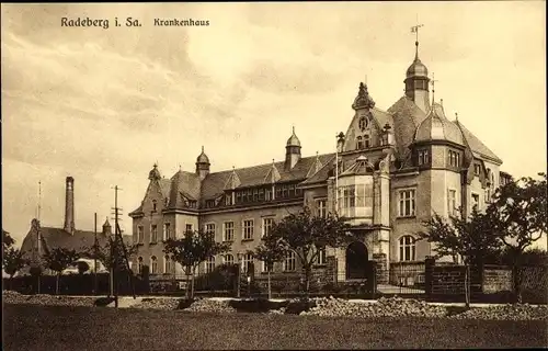 Ak Radeberg in Sachsen, Krankenhaus