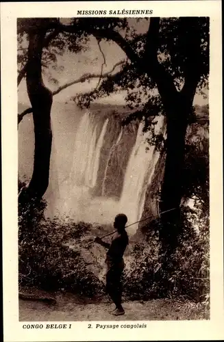 Ak Demokratische Republik Kongo, Paysage congolais, Wasserfall