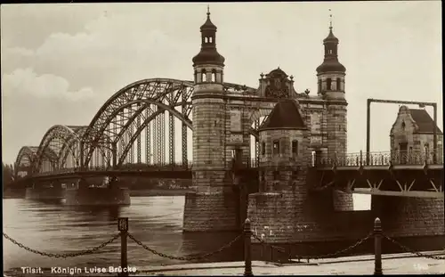 Ak Sowjetsk Tilsit Ostpreußen, Königin Luise Brücke