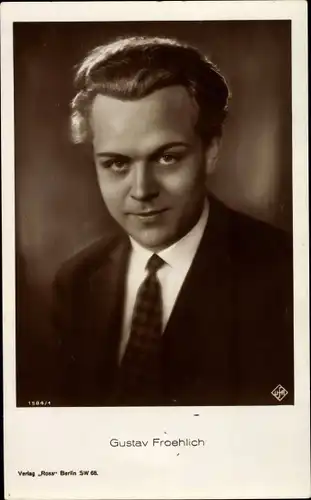 Ak Schauspieler Gustav Froehlich, Portrait